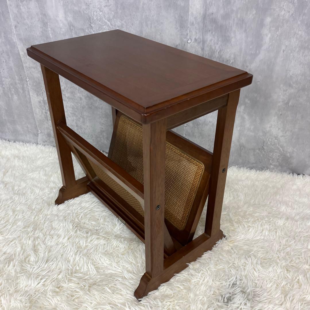 【美品】maruni　マルニ木工　地中海　マガジンラック　サイドテーブル