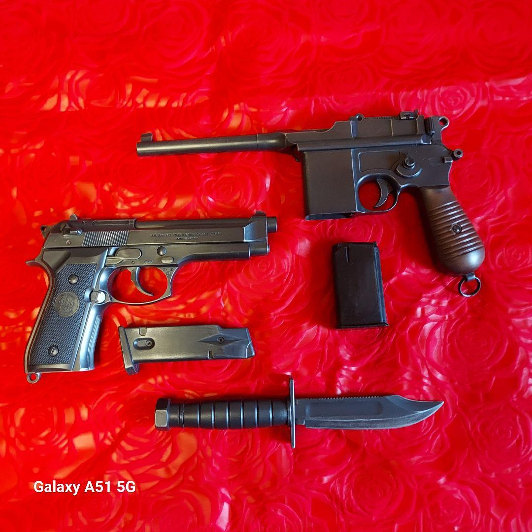 マルシン　モーゼルM712モデルガン 東京マルイ92Fエアー　樹脂ナイフセット