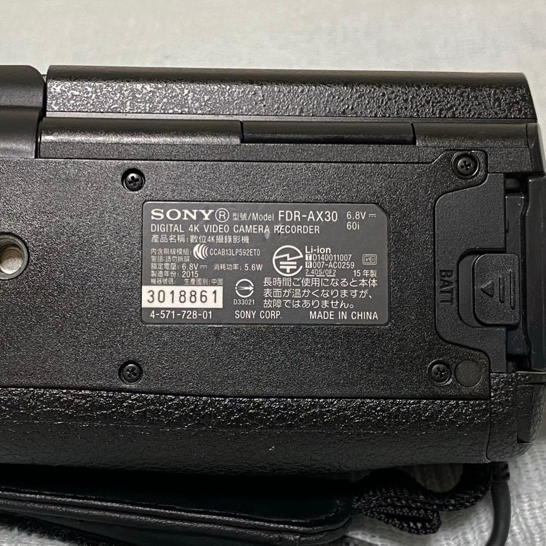 SONY 4Kビデオカメラ FDR-AX30