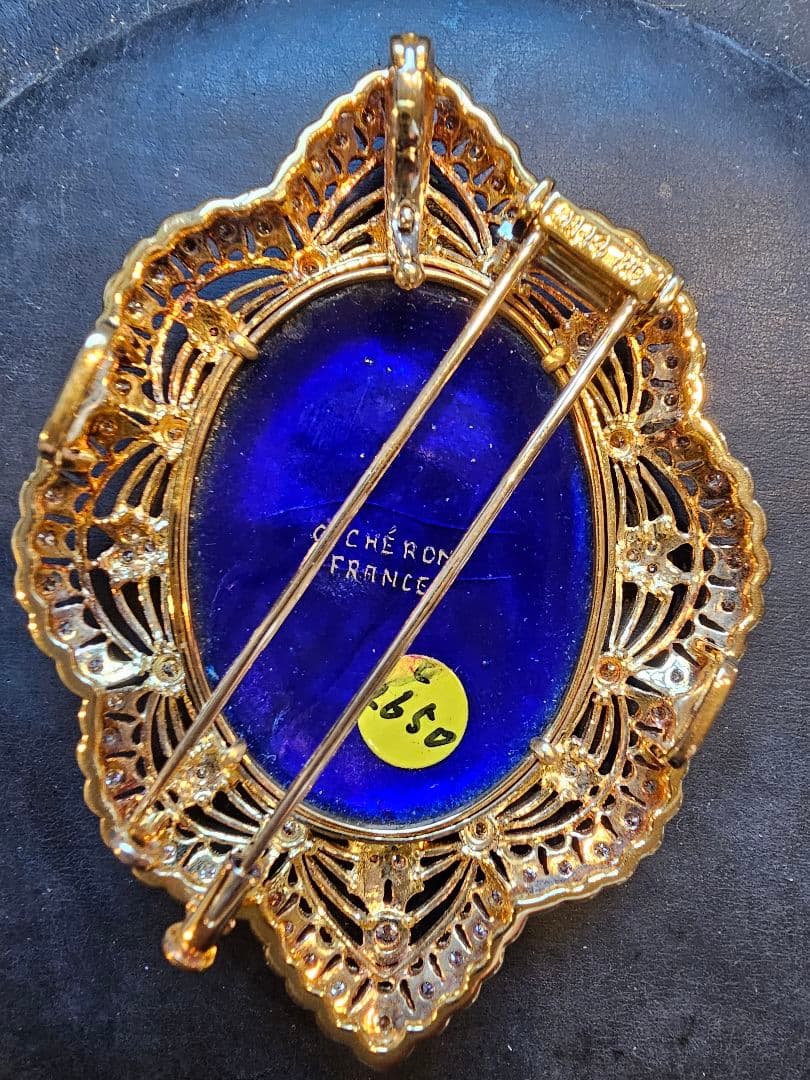 aya梶光夫　エマーユブローチ