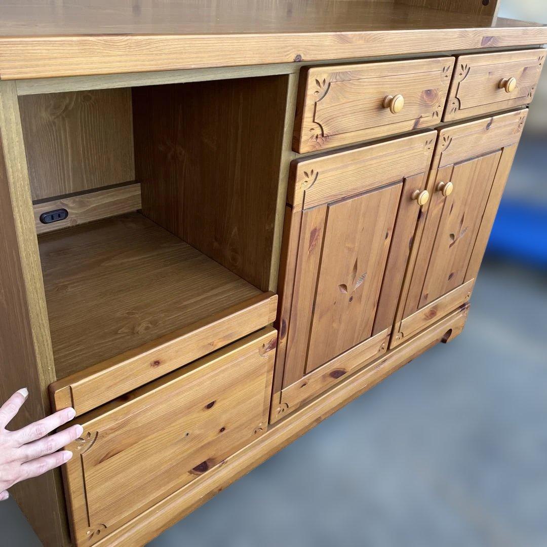 美品　今村家具工芸 食器棚 キッチンカップ