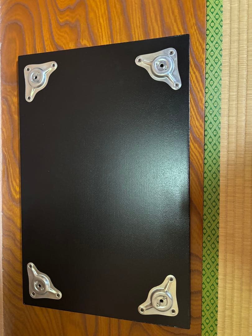 竹模様の漆塗り花台足取り外し可能