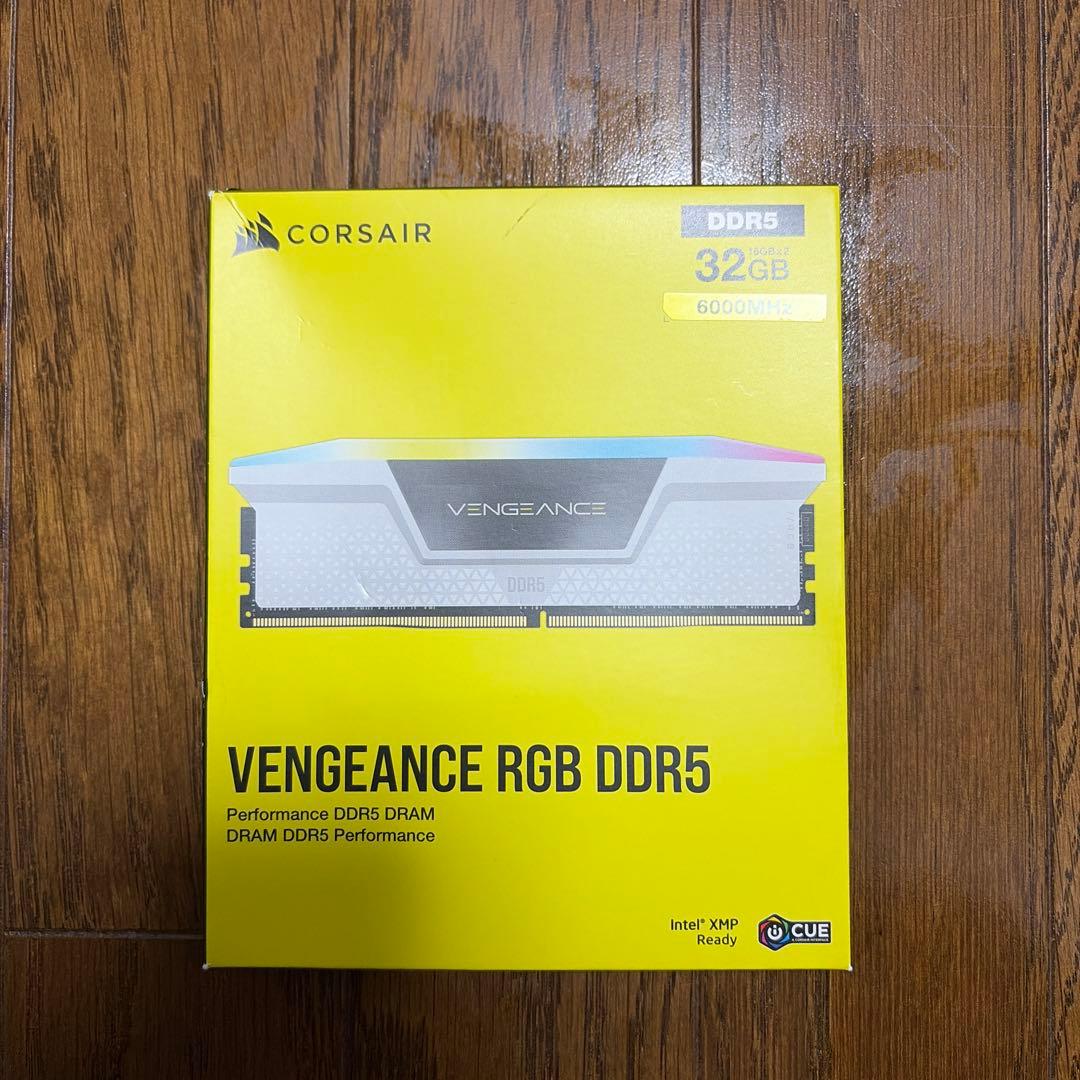 CORSAIR メモリ DDR5-6000MHz CL36 32GB ホワイト