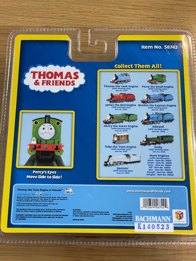 【新品未開封】バックマン HOゲージ きかんしゃトーマス パーシー