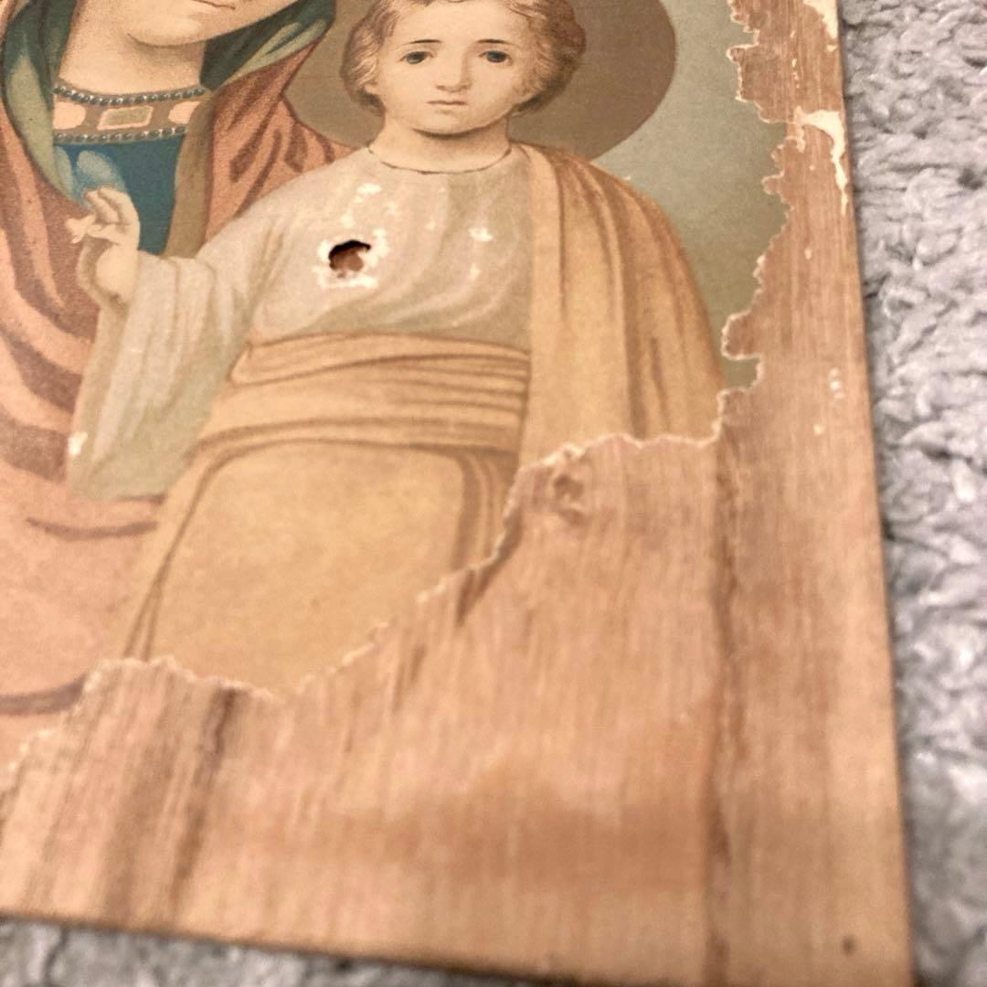 明治時代　ロシア正教会 イコン 聖母子像 キリスト教 聖母マリア イエスキリスト