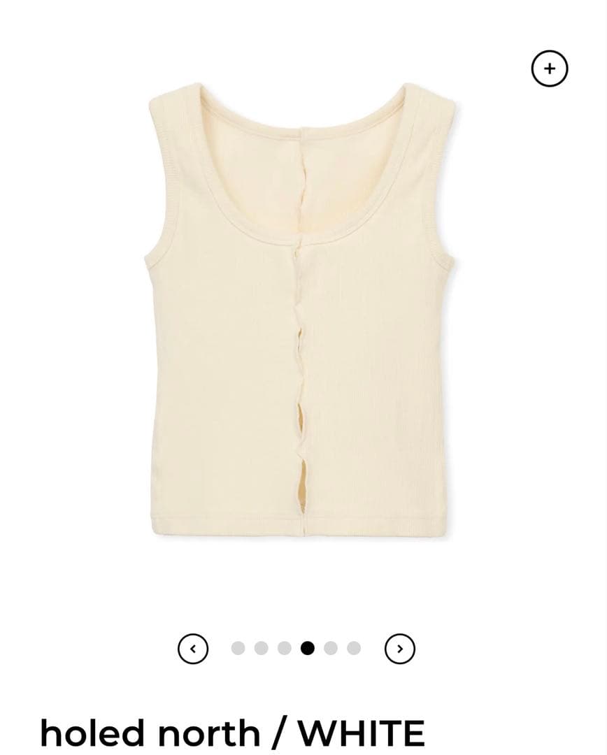 トップス shishikui holed north / WHITE