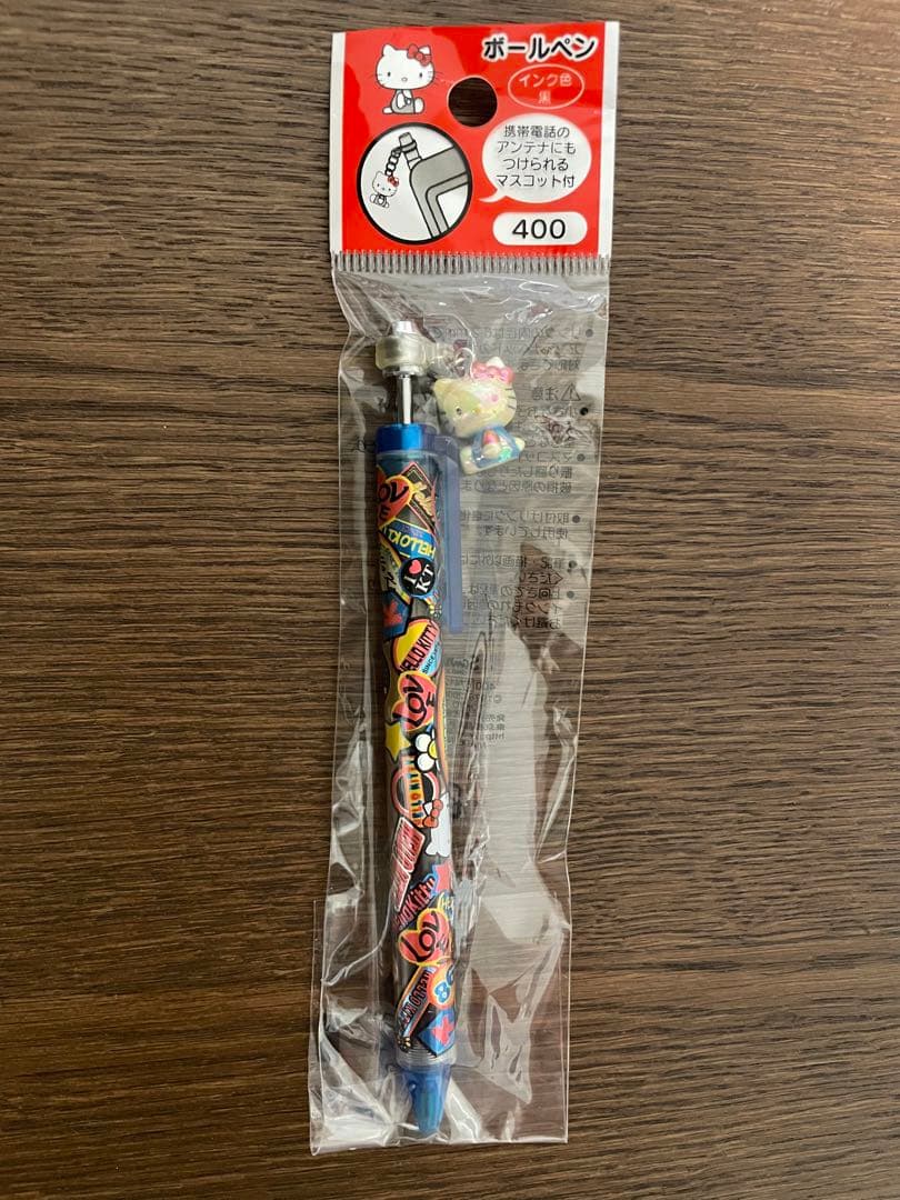 レア♡サンリオ♡キティ アメコミ柄 マスコット付 ボールペン 2002年