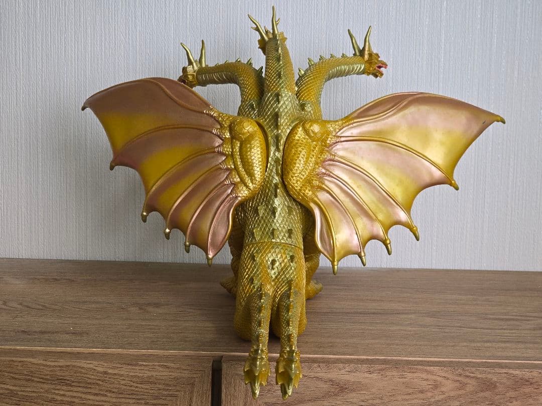 箱付き★キングギドラ ソフビ フィギュア 約460ミリ