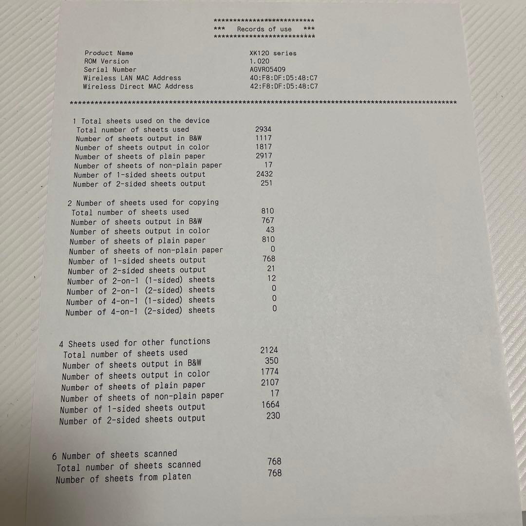 Canon PIXUS XK120 キャノンプリンター