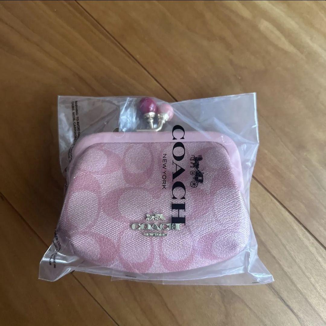 COACH がま口財布 未使用品 ケース