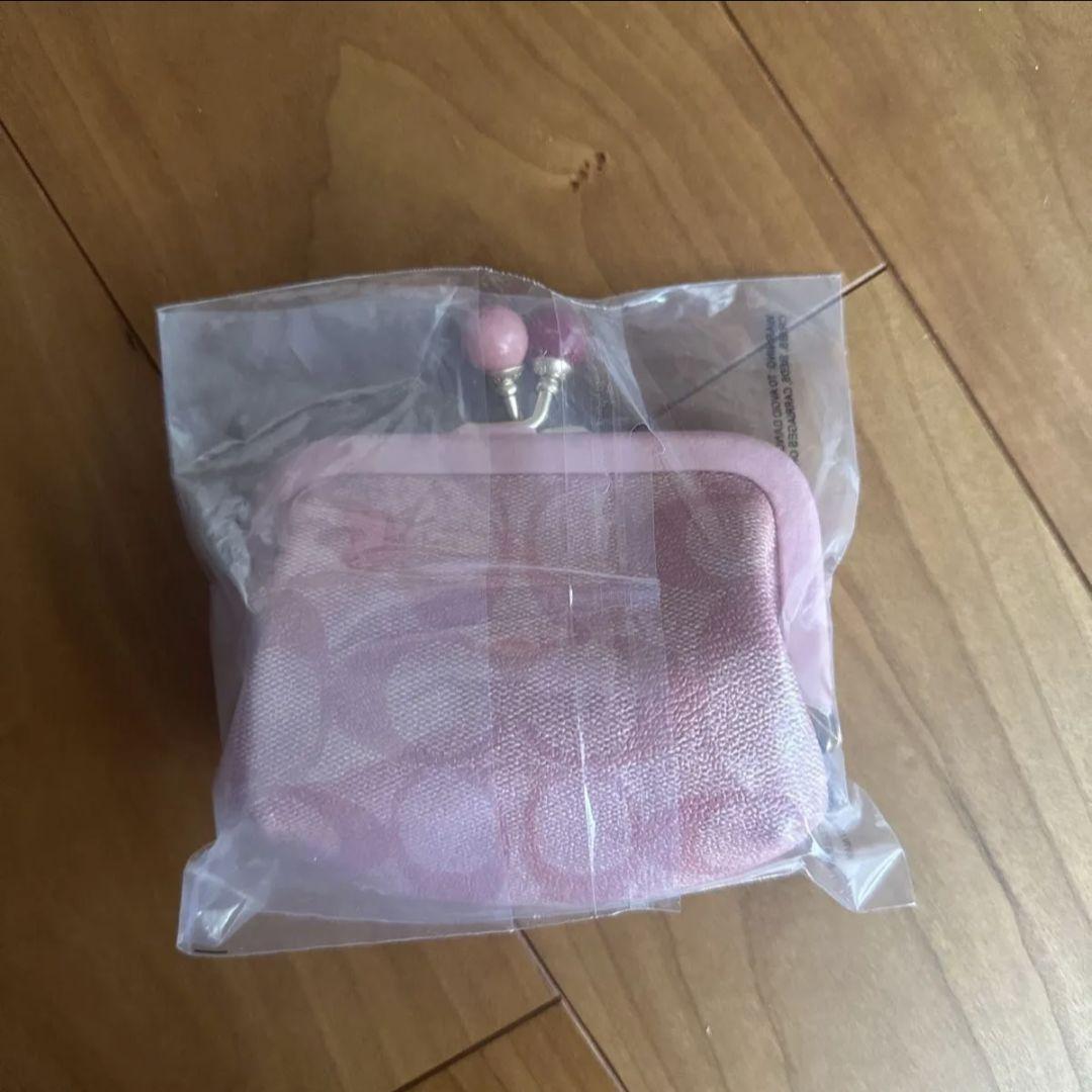 COACH がま口財布 未使用品 ケース