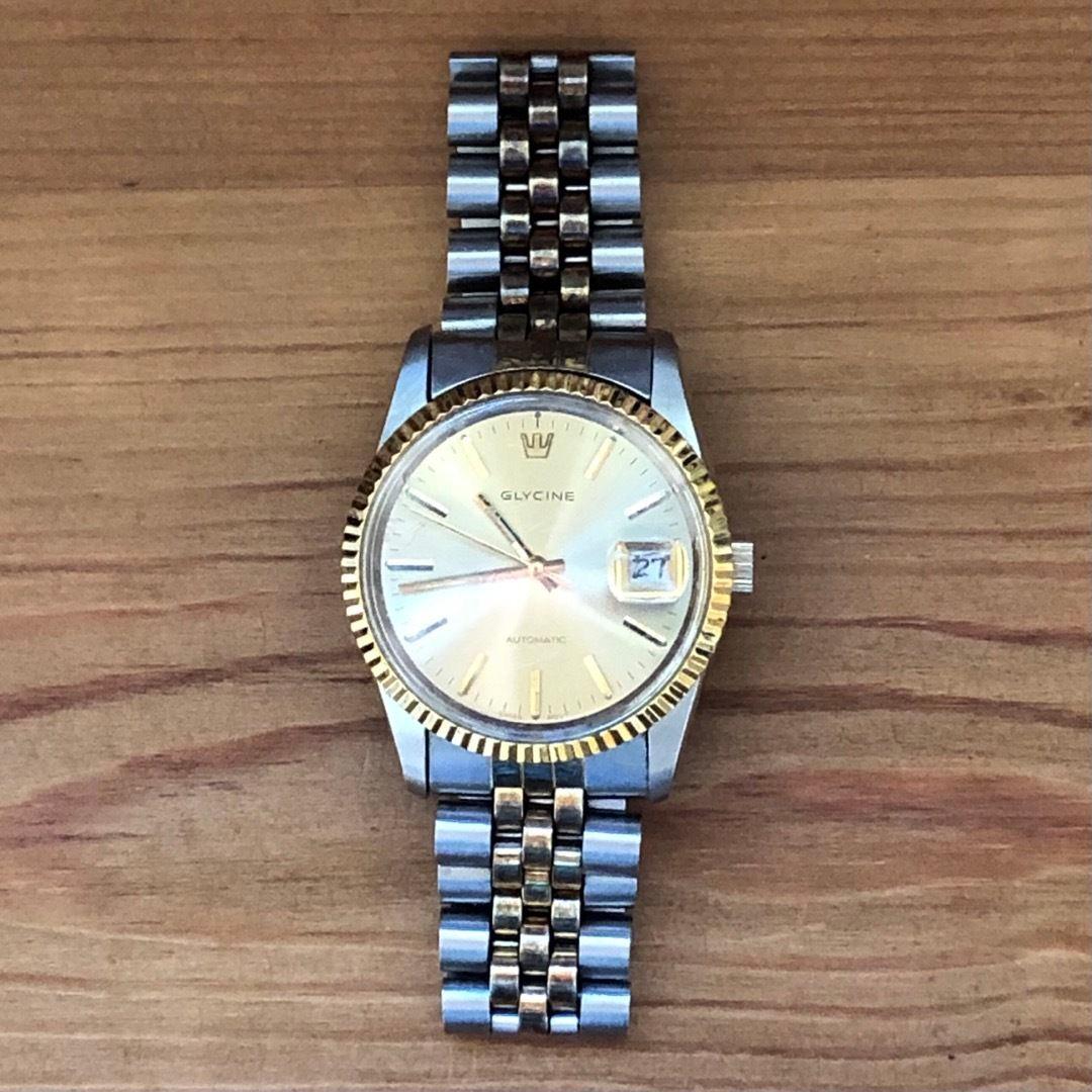 LEN  GLYCINE 自動巻き腕時計 シルバー/ゴールド