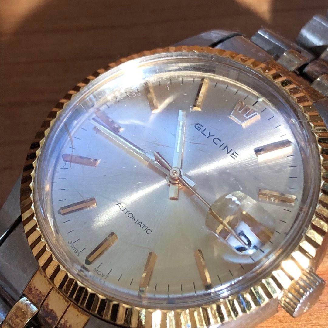 LEN  GLYCINE 自動巻き腕時計 シルバー/ゴールド
