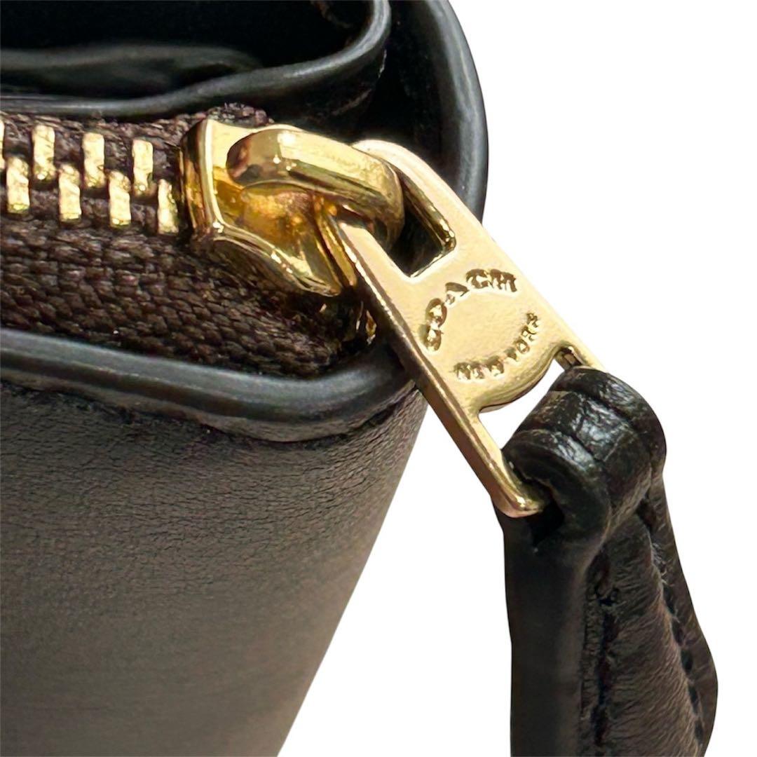 ヌルホリラ様 新品級✨ COACH コーチ シグネチャー柄 三つ折り財布