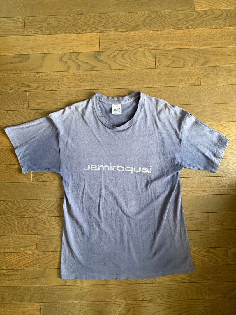 ジャミロクワイJamiroquai 90sヴィンテージ　Tシャツ　ダメージ