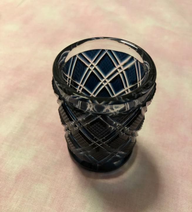 薩摩切子＊ぐい呑み　おちょこ　ロックグラス