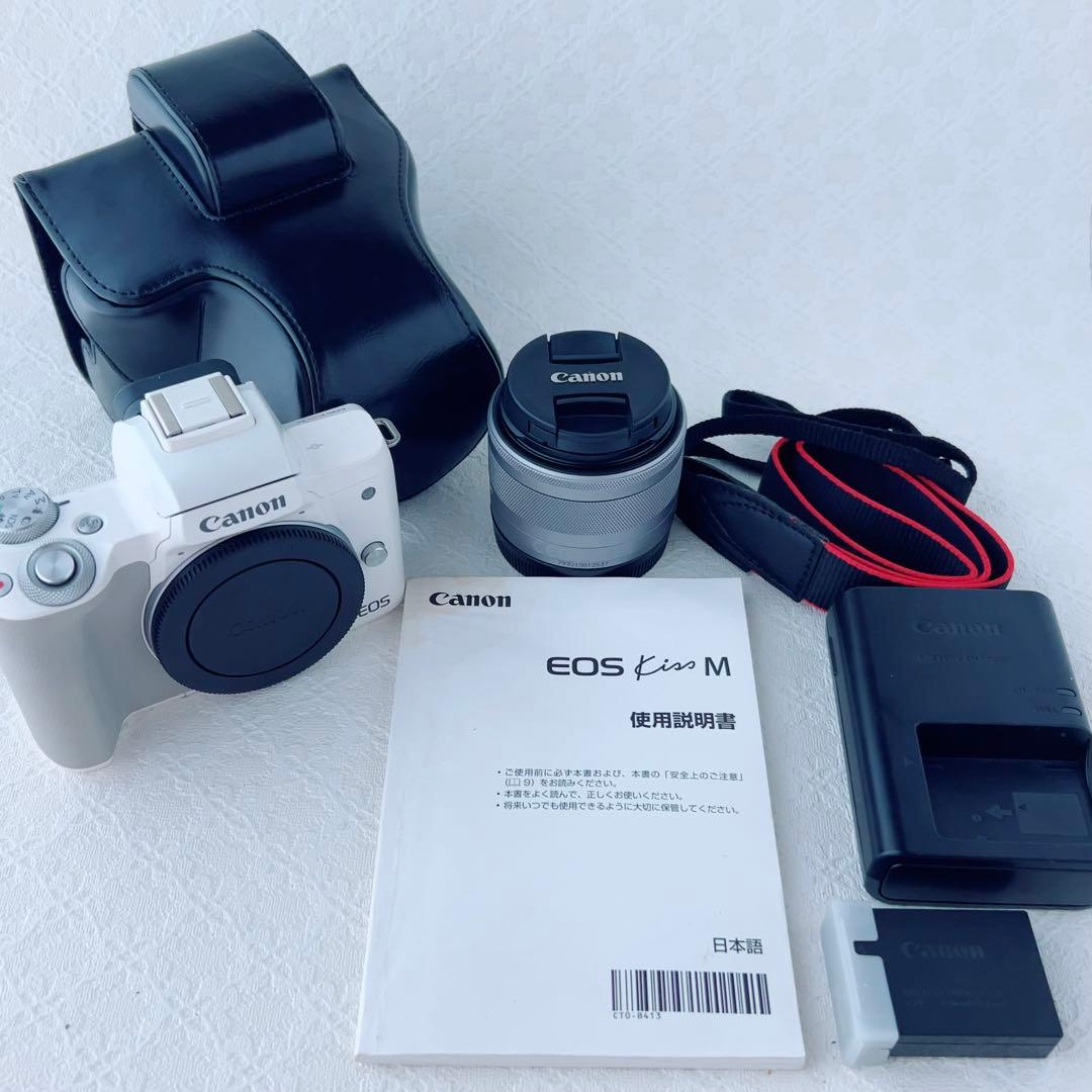 【美品】CANON EOS Kiss M ホワイト