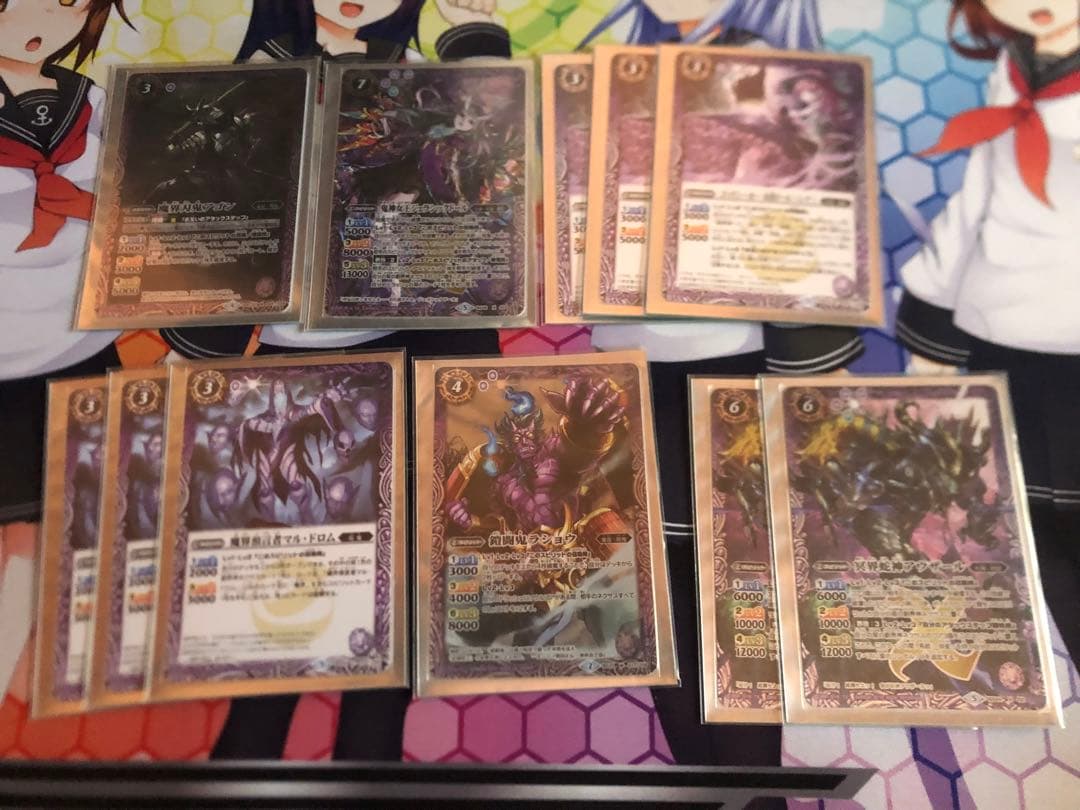 バトスピ　紫　呪鬼、魔界七将、ドール　デッキ