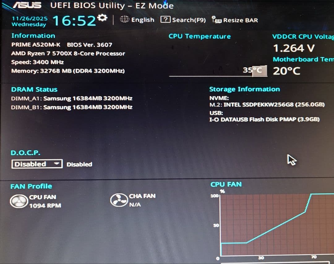 Samsung DDR4 3200 16GB ×2 計 32GB 【動作確認済】