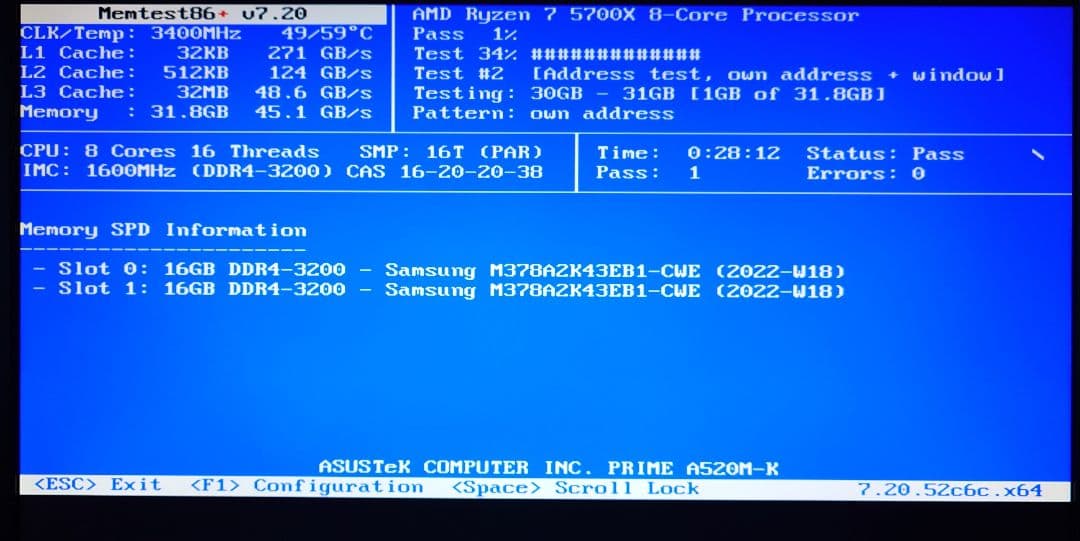Samsung DDR4 3200 16GB ×2 計 32GB 【動作確認済】
