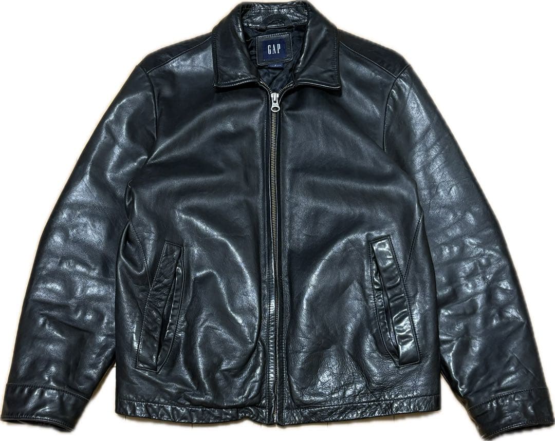 00s old Gap レザージャケット　レザースイングトップ　短丈