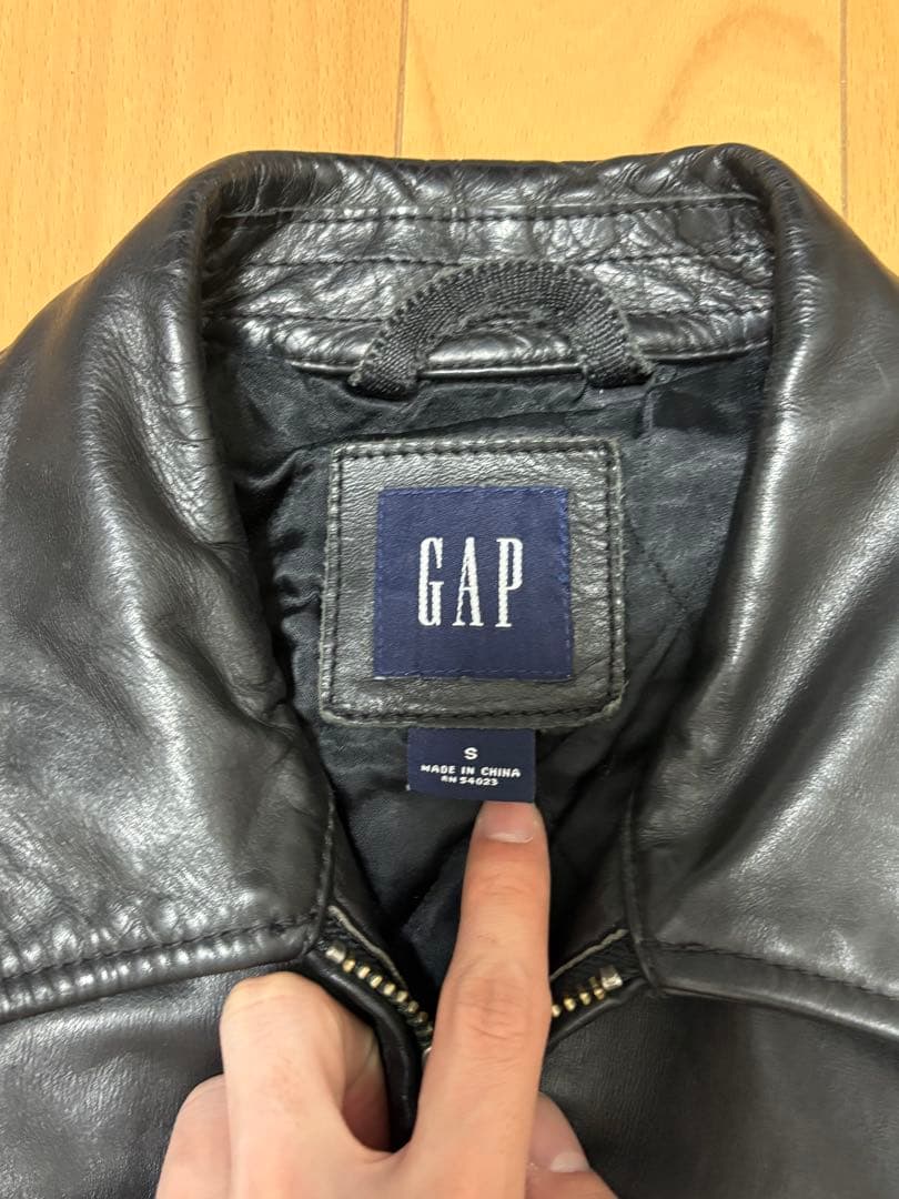 00s old Gap レザージャケット　レザースイングトップ　短丈
