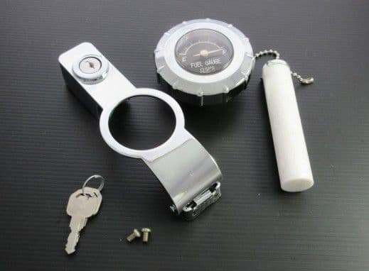 新品 CB400N CB750F CBX1000 ゲージ付 タンクキャップ 黒