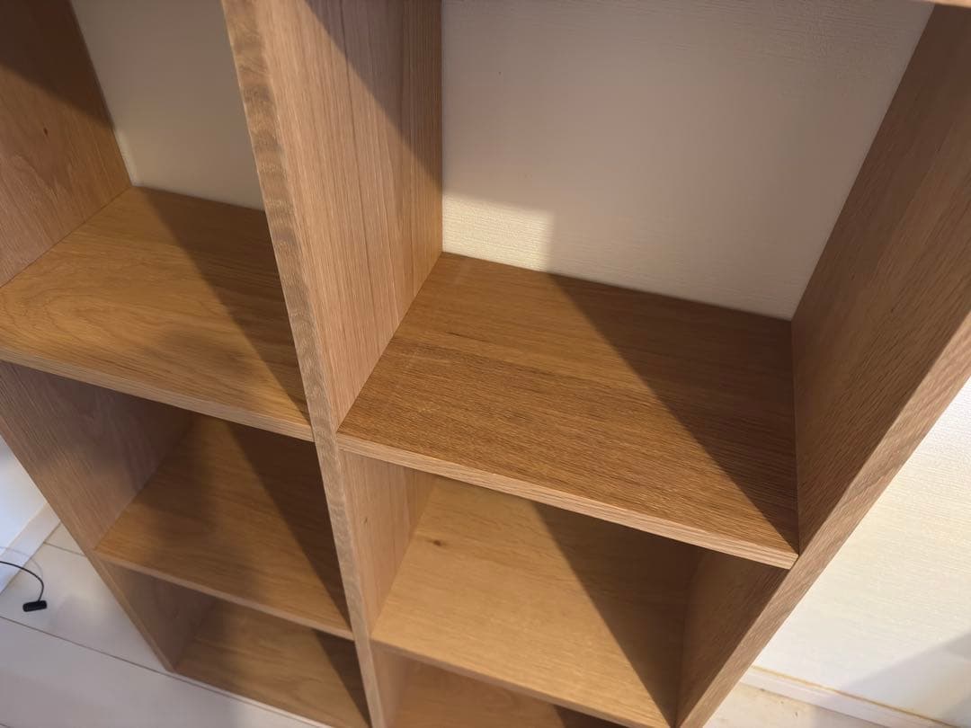 無印　スタッキングシェルフ　3段×2列　オーク材