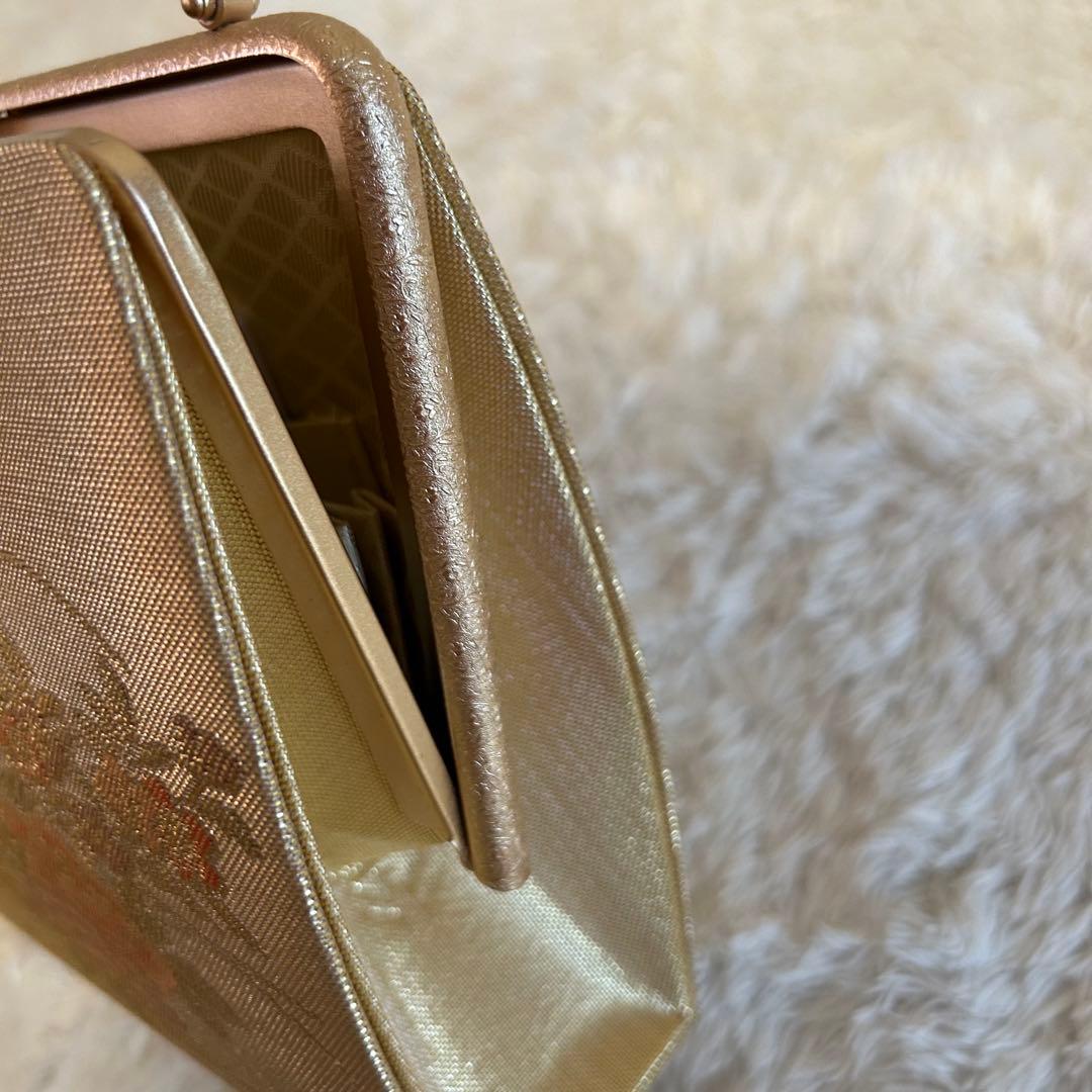 未使用⭐︎佐賀錦　草履バッグセット　正絹　金糸　フォーマル　訳あり