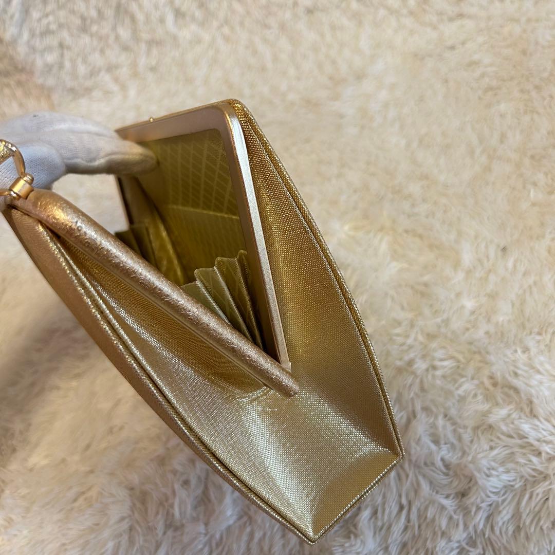 未使用⭐︎佐賀錦　草履バッグセット　正絹　金糸　フォーマル　訳あり