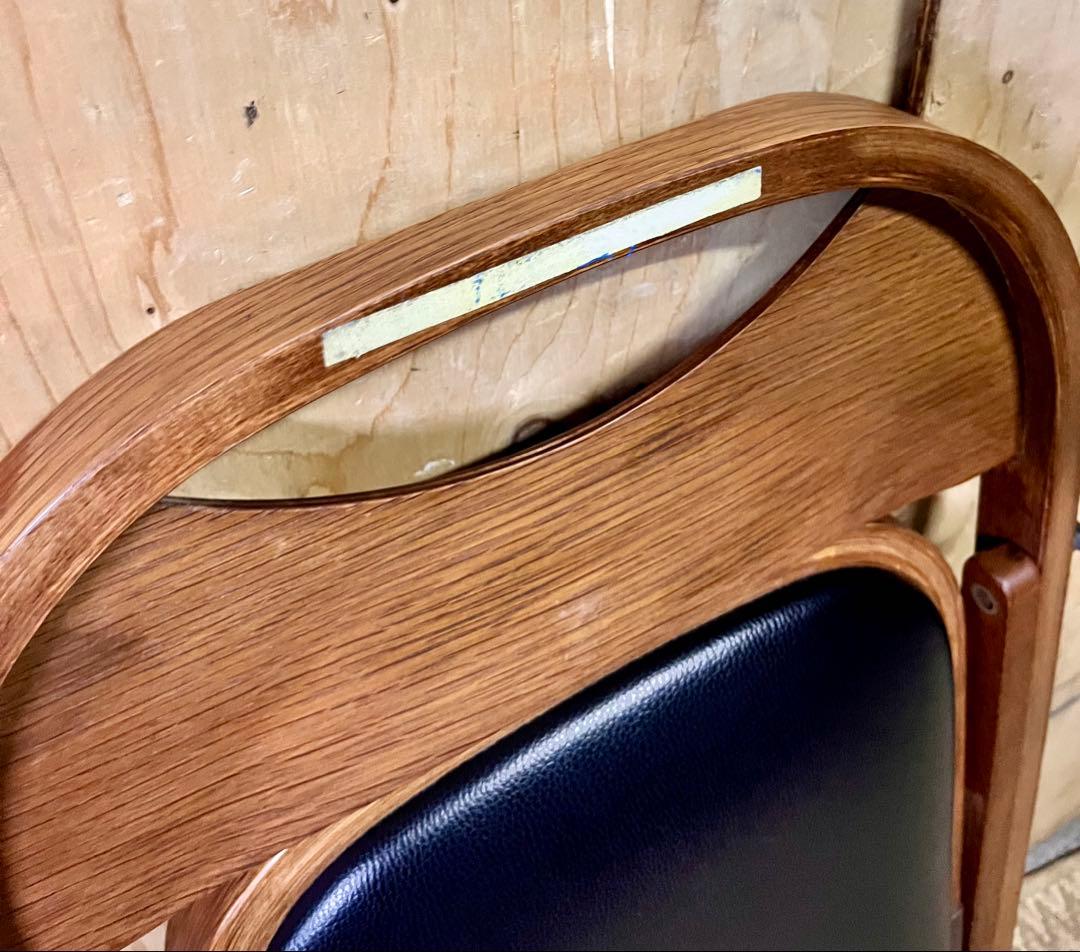 ①折りたたみチェアー2点セット　アクメファニチャー　イモト