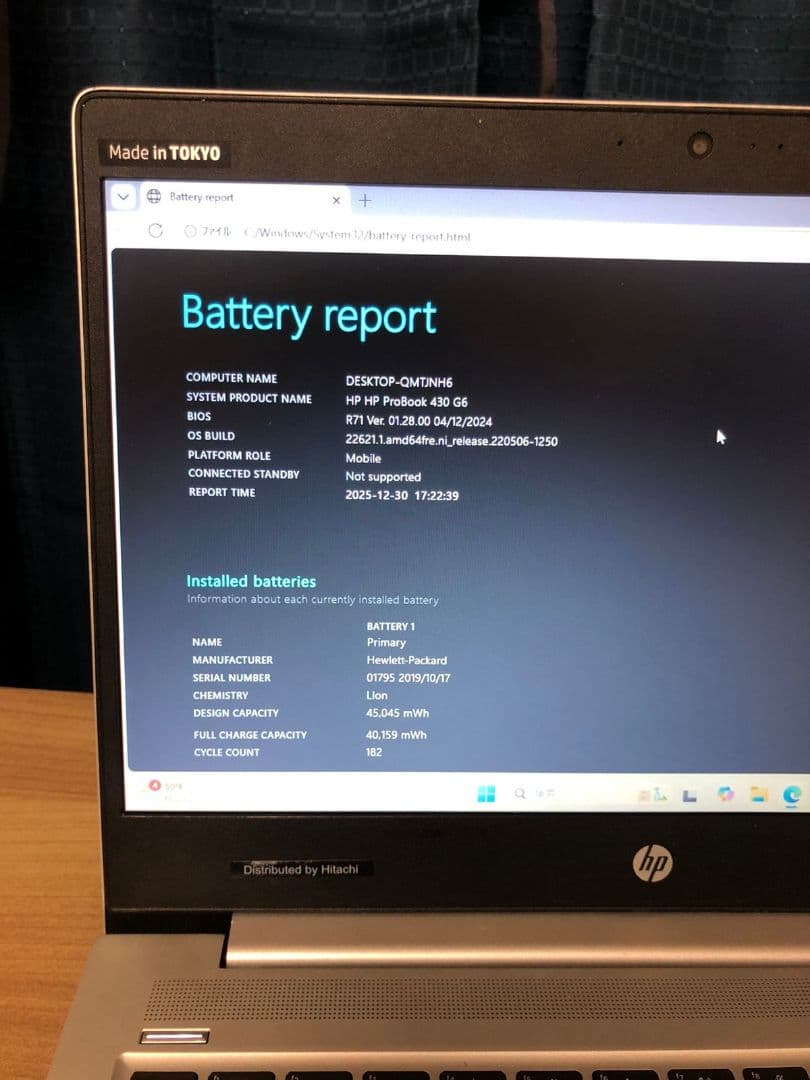 HP ProBook Core i5 - 8265U ノートPC