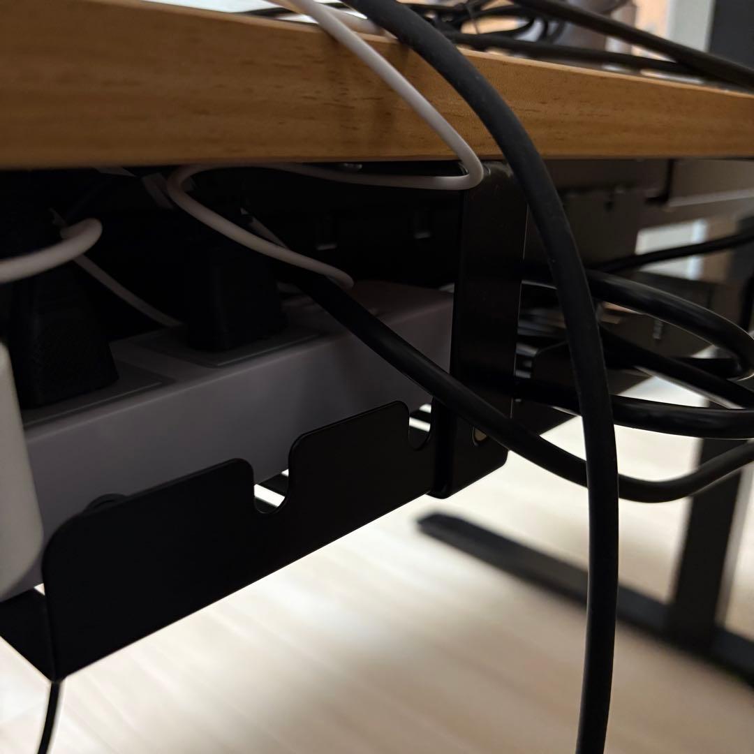 Flexispot E7BPro&140x70cmブラック アクセサリー2点付き