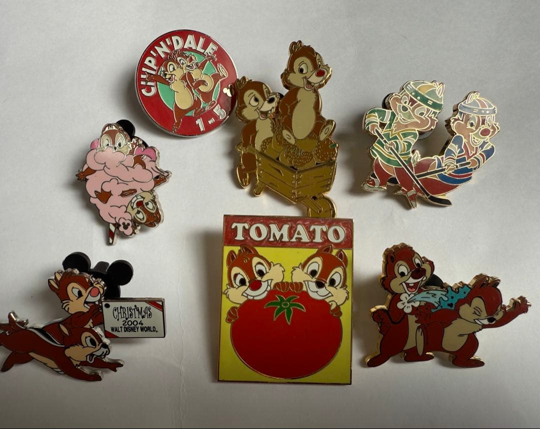 チップとデール ピンバッジ 7個セット