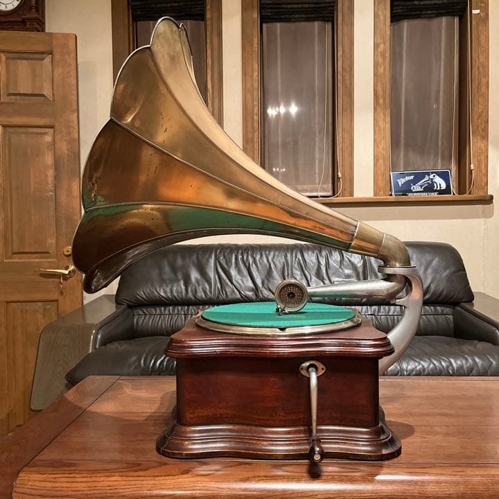 ♫最高峰‼︎ 米国 大型 Columbia MODEL BY ラッパ蓄音機