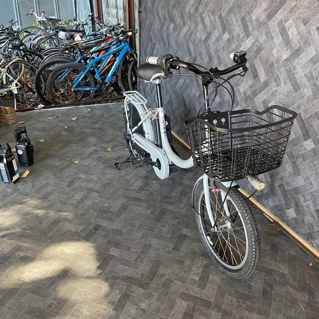 Bridgestone BiKeグレー 電動アシスト自転車 バスケット付き