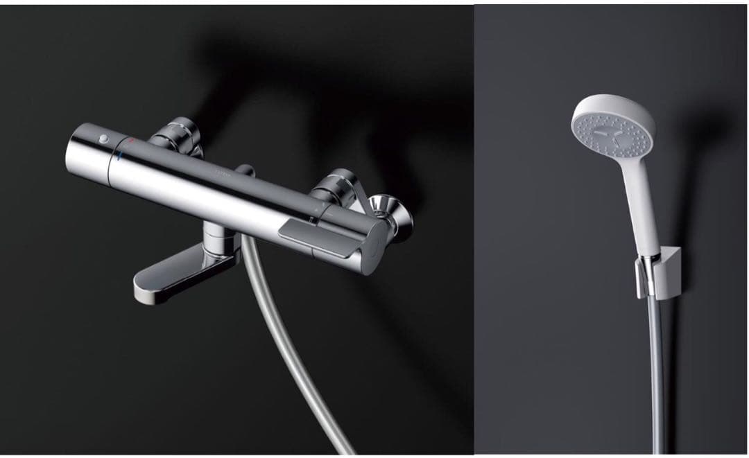 TOTO 浴室水栓 壁付サーモスタット混合水栓 TBV03445