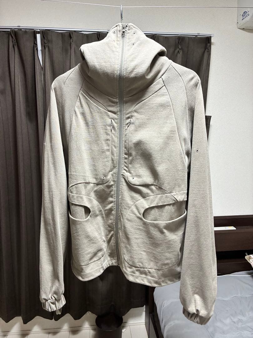 KAIKO×JIAN YEベージュ フルジップパーカー