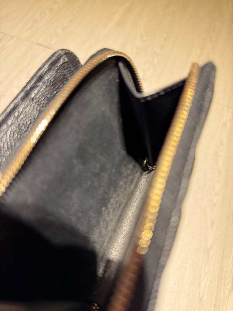 SAINT LAURENT ブラック 二つ折り財布　ysl