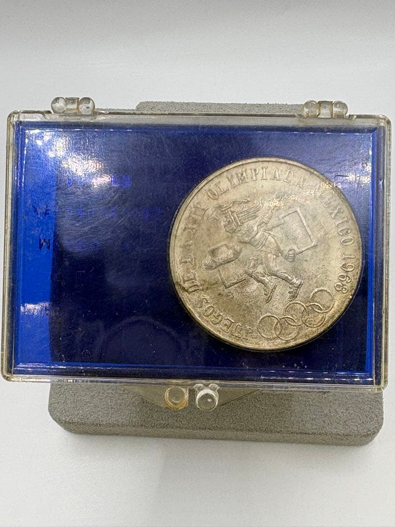1968年 メキシコ五輪 記念銀貨 25ペソ ケース付