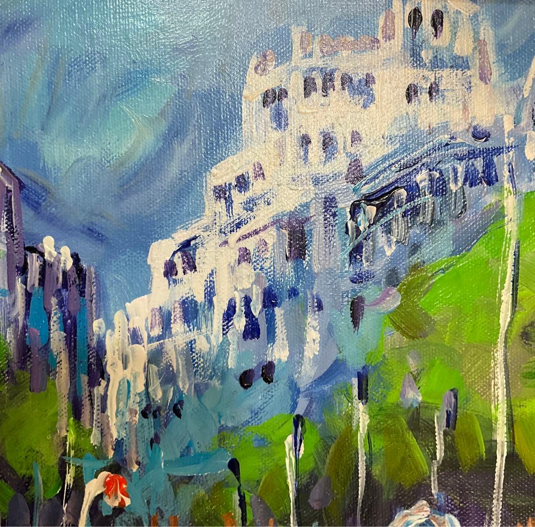 絵画・額縁・油絵・山田 一夫・新品未使用・スペイン・美術品・インテリア・雑貨