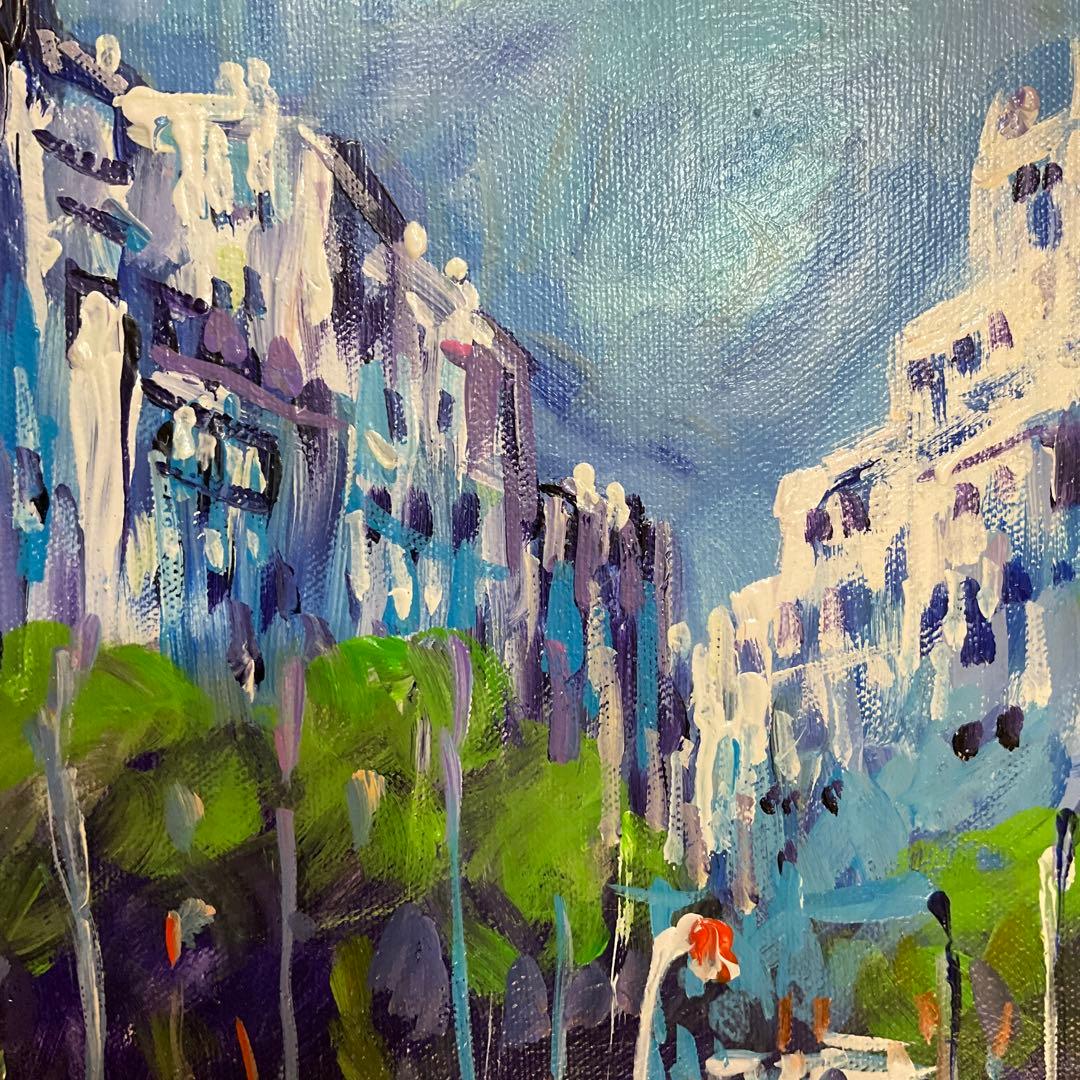 絵画・額縁・油絵・山田 一夫・新品未使用・スペイン・美術品・インテリア・雑貨