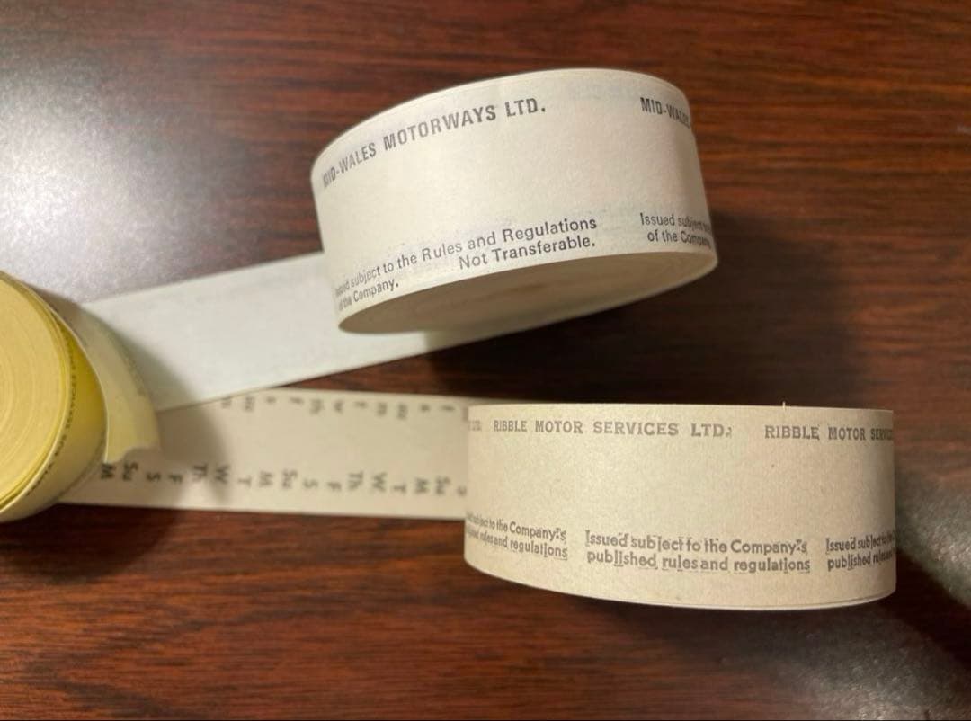 専用ページ　海外　レアロールチケットヴィンテージ　チケット