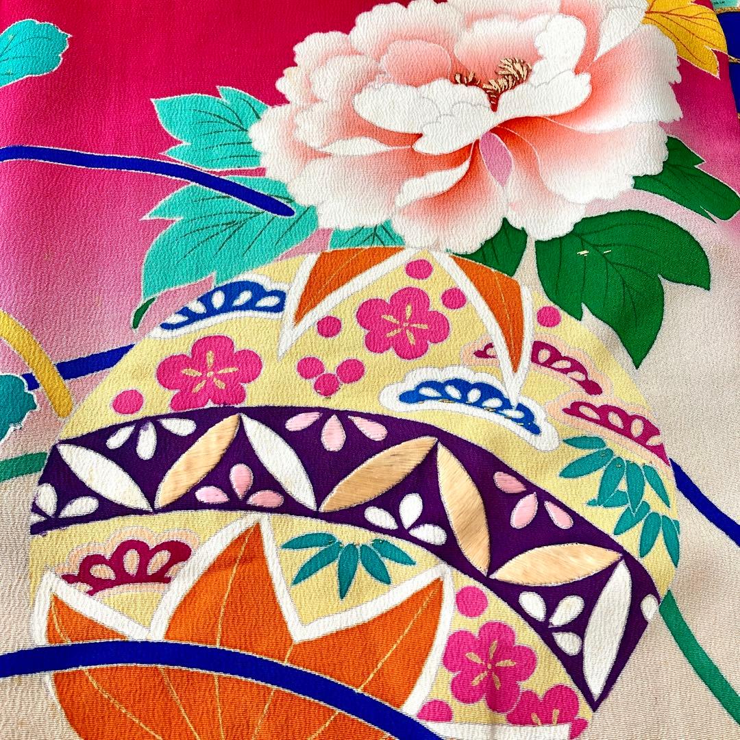 アンティーク　女の子　子供着物　七五三　アンティーク着物　NO26