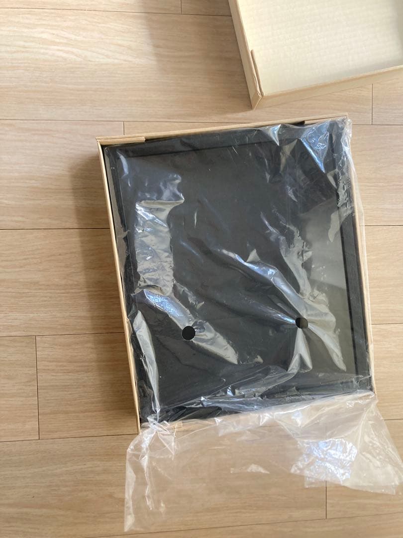 油彩額縁 F3号 [同志舎 細角箱15 黒] 2個セット