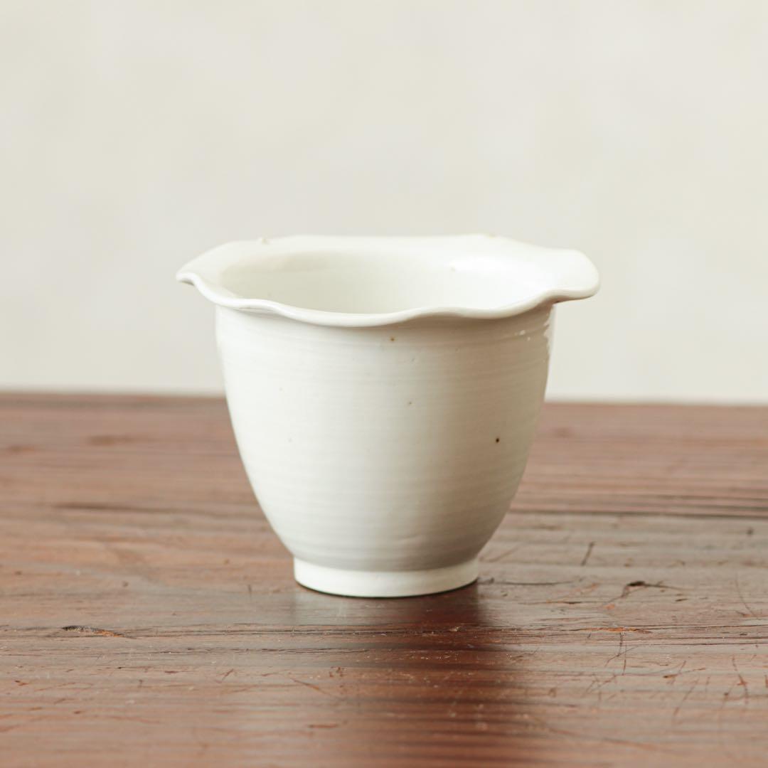 伊万里　古伊万里　江戸　中期　白磁　輪花　向付