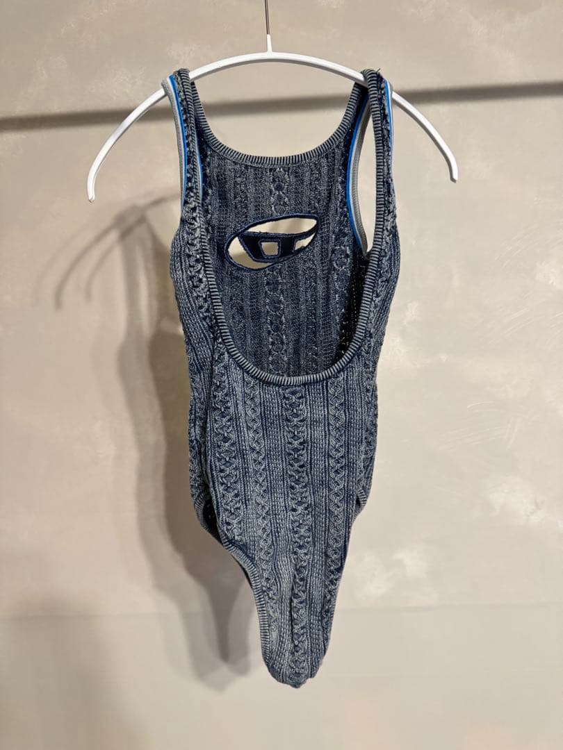 DIESEL ボディースーツ トップス ディーゼル ロゴ タンクトップ