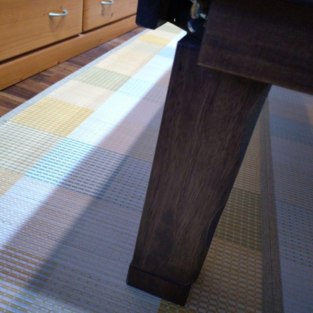 【ヒナフア】　ダークブラウン木製長方形こたつ