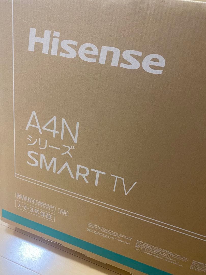 Hisense A4Nシリーズ 40V型 スマートTV 2025年製