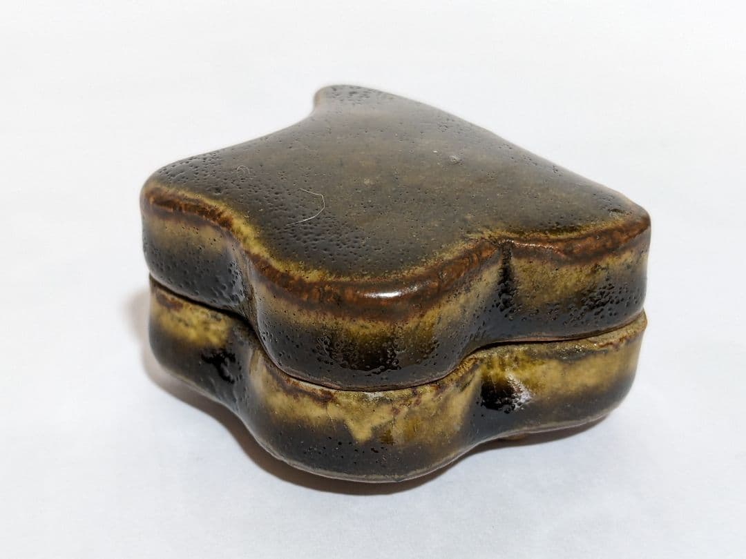 ♦野々村仁清？ 瀬戸釉 三足 香合 江戸時代 コレクション 骨董品 アンティーク